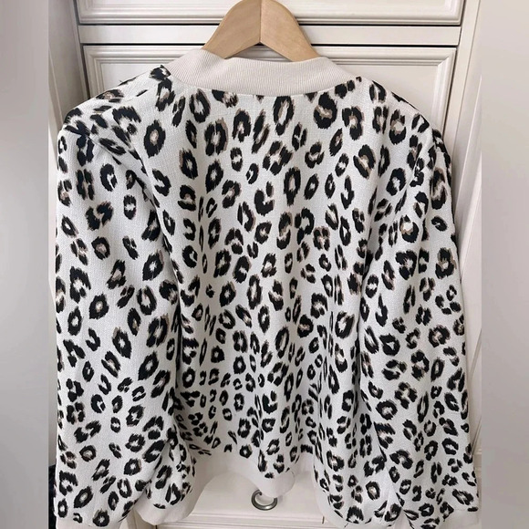 Chicos..Zip Up Sweater Animal Print Size 3 (16-18) - Picture 5 of 10